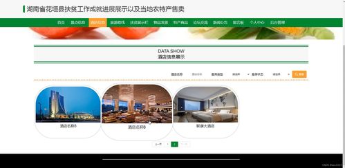 湖南省花垣縣扶貧工作成就與農特產電商系統設計與開發